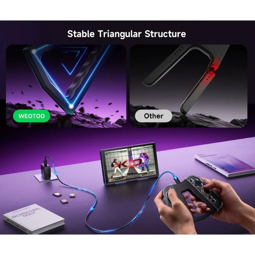 Portable Charging Grip for Switch 2 JoyCon Controller - Play While Charging